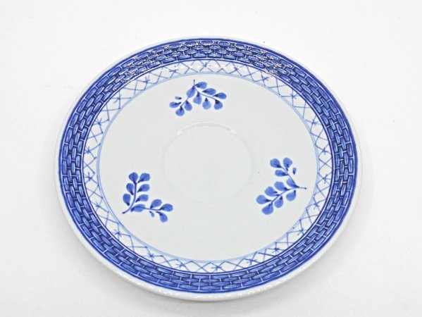 ロイヤルコペンハーゲン ROYAL COPENHAGEN トランクェーバー Tranquebar ブルー Blue ティーカップ＆ソーサー 北欧食器 ●