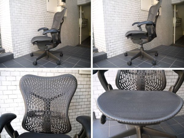 ハーマンミラー Herman Miller ミラチェア Mirra Chair スタジオ7.5 ブラック×グラファイトカラー ■