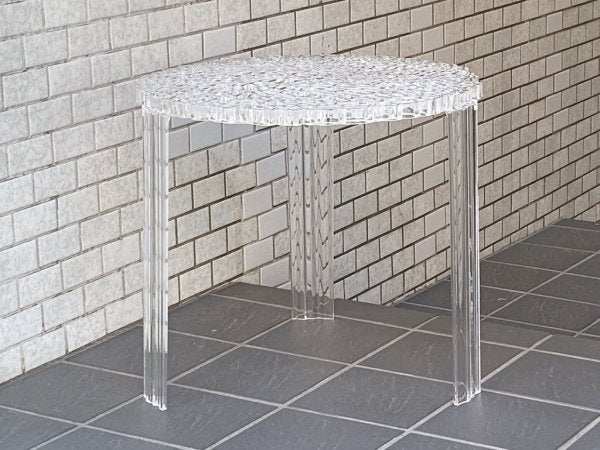 カルテル Kartell ティーテーブル T-TABLE サイドテーブル ハイタイプ クリスタル パトリシア・ウルキオラ イタリア ■