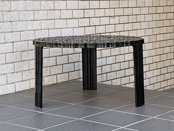 カルテル Kartell ティーテーブル T-TABLE サイドテーブル ロータイプ ブラック パトリシア・ウルキオラ イタリア ■