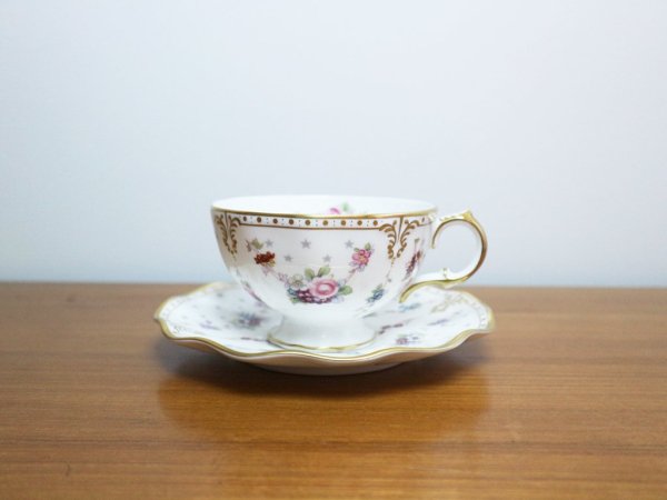 ロイヤルクラウンダービー Royal Crown Derby ロイヤルアントワネット  Royal Antoinette トリオ C&S プレート 参考価格約6.5万円 A ◎