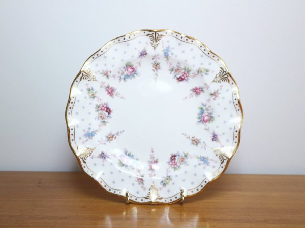 ロイヤルクラウンダービー Royal Crown Derby ロイヤルアントワネット  Royal Antoinette トリオ C&S プレート 参考価格約6.5万円 A ◎