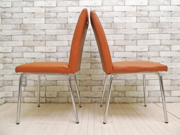 ホテルオークラ東京 別館 Hotel Okura 使用インテリア カメリア ダイニングチェア 2脚セット 2020年9月閉館 ジャパンミッドセンチュリー ライトブラウン D ●