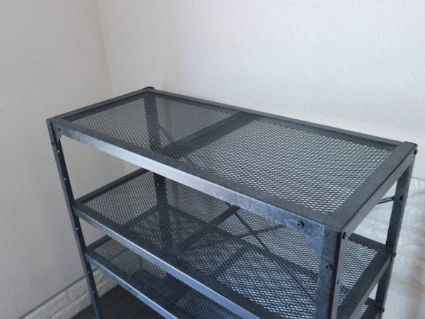 ビメイクス BIMAKES アイアンメッシュシェルフ IRON MESH SHELF 4段 ビンテージテイスト 工業系 ◎