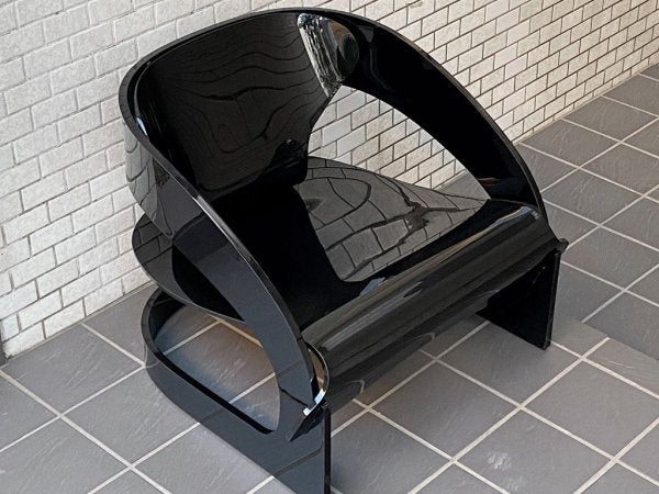 カルテル Kartell ジョエコロンボ アームチェア 4801 Armchair ブラック ジョエ・コロンボ Joe Colombo ■