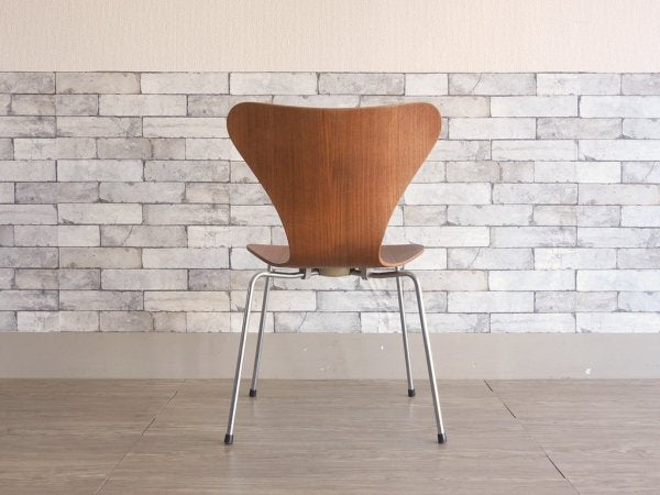 フリッツハンセン Fritz Hansen  1967年製 ビンテージ セブンチェア チーク材 アルネ ヤコブセン Arne Jacobsen 北欧 デンマーク ●