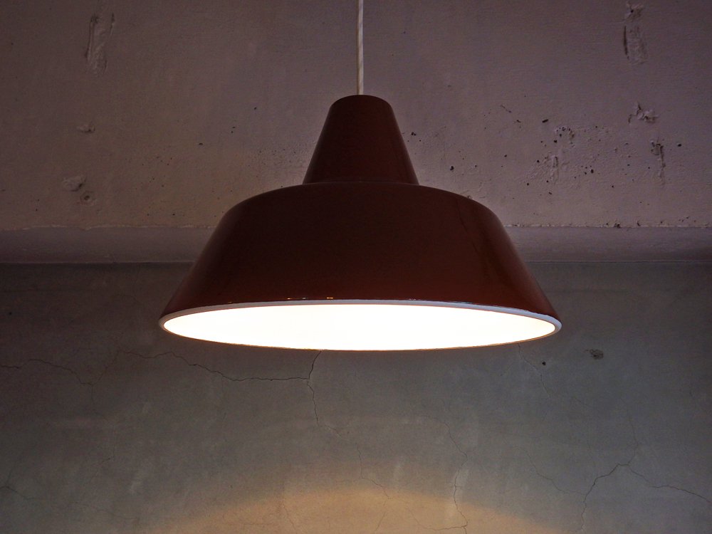 ルイスポールセン Louis Poulsen ビンテージ ペンダントライト ホーロー THE WORK SHOP LAMP 北欧 デンマーク ♪