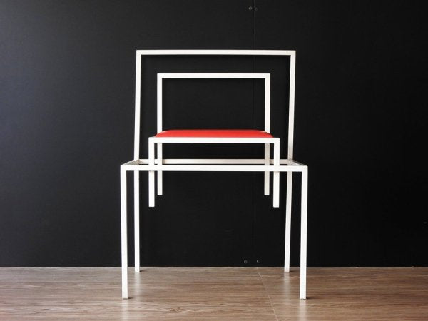 ポストモダン スタイル Post modern サイドチェア side chair レッド ビンテージ ●