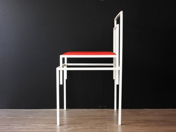 ポストモダン スタイル Post modern サイドチェア side chair レッド ビンテージ ●