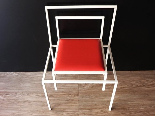 ポストモダン スタイル Post modern サイドチェア side chair レッド ビンテージ ●