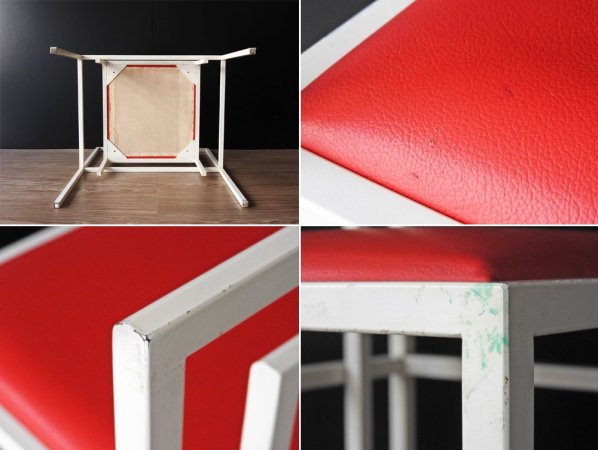 ポストモダン スタイル Post modern サイドチェア side chair レッド ビンテージ ●