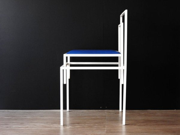 ポストモダン スタイル Post modern サイドチェア side chair ブルー ビンテージ ●