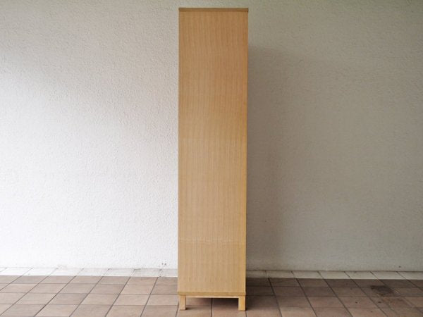 無印良品 MUJI タモ材 組み合わせて使える木製収納 ミドルタイプ H175.5cm 棚板5枚 ブックシェルフ 廃番品 ◇