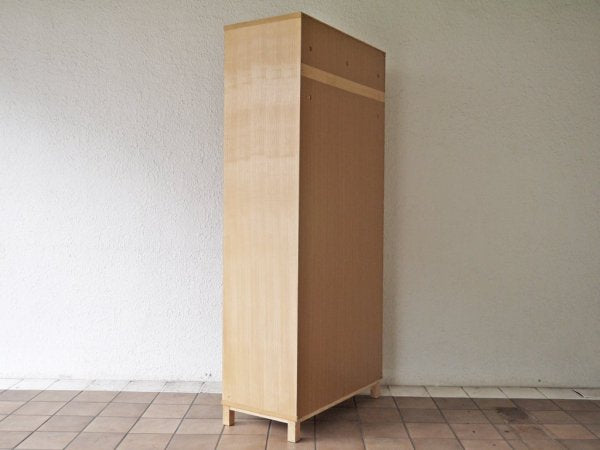 無印良品 MUJI タモ材 組み合わせて使える木製収納 ミドルタイプ H175.5cm 棚板5枚 ブックシェルフ 廃番品 ◇