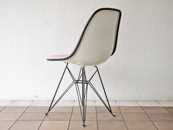 ハーマンミラー Herman Miller ビンテージ サイドシェルチェア エッフェルベース 1st ブラック マハラム生地 MODE ペタルピンク M.F.S製 イームズ ミッドセンチュリー ◇