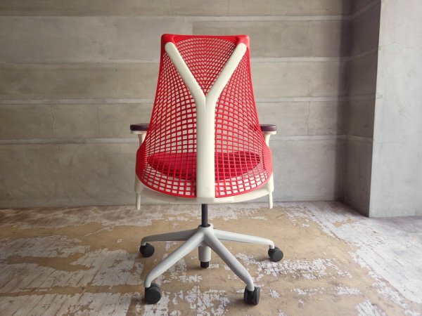 ハーマンミラー Herman Miller セイルチェア SAYL Chair デスクチェア イヴ・ベアール レッドサスペンション 定価￥112,200- ♪