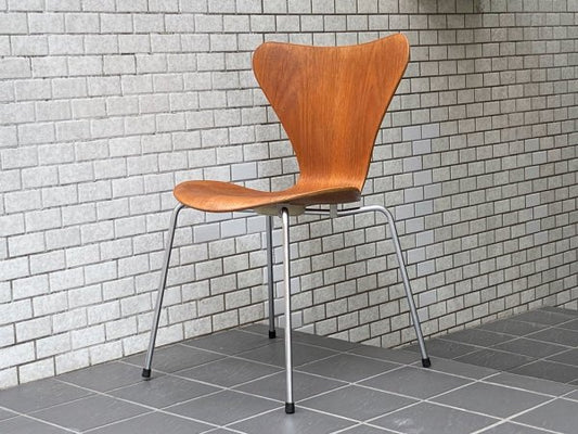 フリッツハンセン Fritz Hansen セブンチェア チーク材 アルネ ヤコブセン Arne Jacobsen 1967年製  ビンテージ 北欧 デンマーク ■