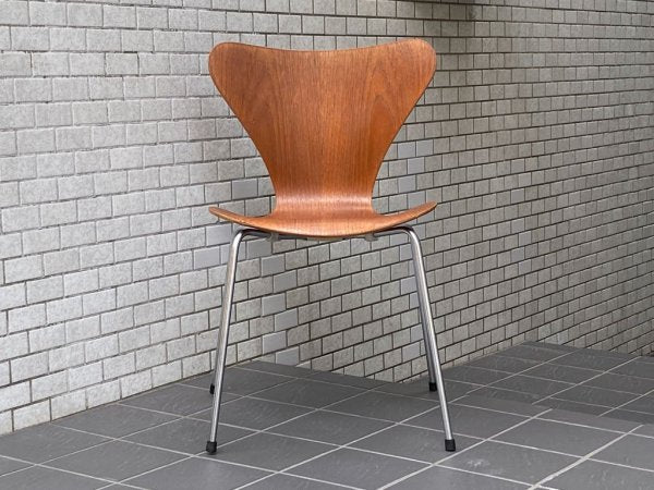 フリッツハンセン Fritz Hansen セブンチェア チーク材 アルネ ヤコブセン Arne Jacobsen 1967年製  ビンテージ 北欧 デンマーク ■