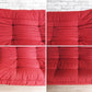 リーンロゼ Ligne roset トーゴ TOGO 3P ソファ レッド ファブリック フランス 定価:\258,500～ ●