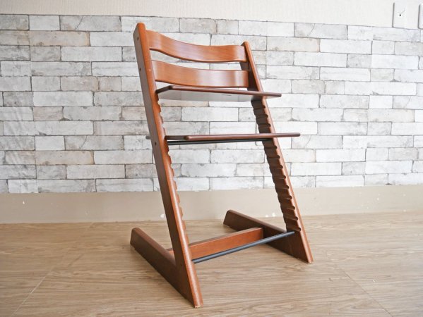 ストッケ STOKKE トリップトラップ TRIPP TRAPP 旧型 ベビーチェア キッズチェア ブラウン ノルウェー 北欧家具 ●