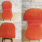 イデー IDEE コショネ COCHONNET CHAIR ダイニングチェア 2脚セット オレンジ 北欧スタイル 合計定価￥66,000- B ●