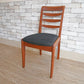 朝日木材 ボスコ BOSCO ダイニングチェア Dining Chair ブラックファブリック クラフト家具 ●