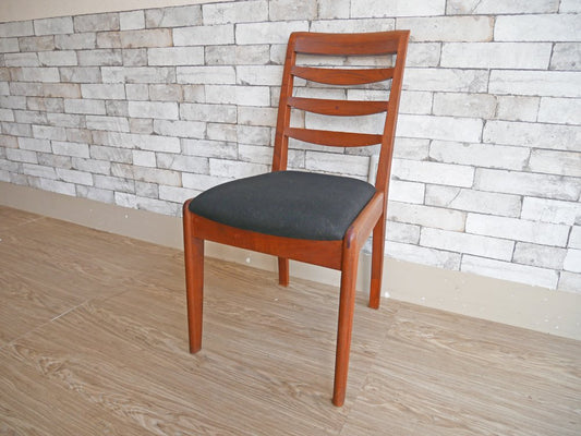 朝日木材 ボスコ BOSCO ダイニングチェア Dining Chair ブラックファブリック クラフト家具 ●