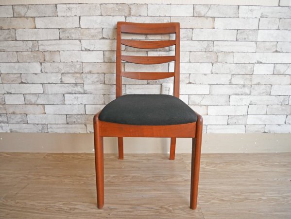 朝日木材 ボスコ BOSCO ダイニングチェア Dining Chair ブラックファブリック クラフト家具 ●