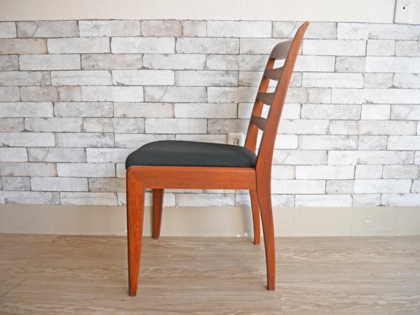 朝日木材 ボスコ BOSCO ダイニングチェア Dining Chair ブラックファブリック クラフト家具 ●