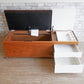 ハーマンミラー Herman Miller コグニータストレージベンチ Cognita Storage Bench チョコレート ブラウン サイドテーブル付 座面下収納＆抽斗2杯 廃番 ●