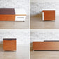ハーマンミラー Herman Miller コグニータストレージベンチ Cognita Storage Bench チョコレート ブラウン サイドテーブル付 座面下収納＆抽斗2杯 廃番 ●