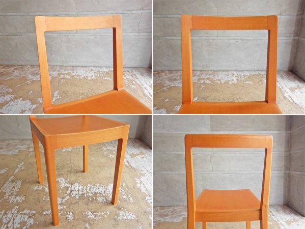 宮崎椅子製作所 R+R chair ダイニングチェア 小泉誠 ブナ材 グッドデザイン賞 板座 廃盤 ♪