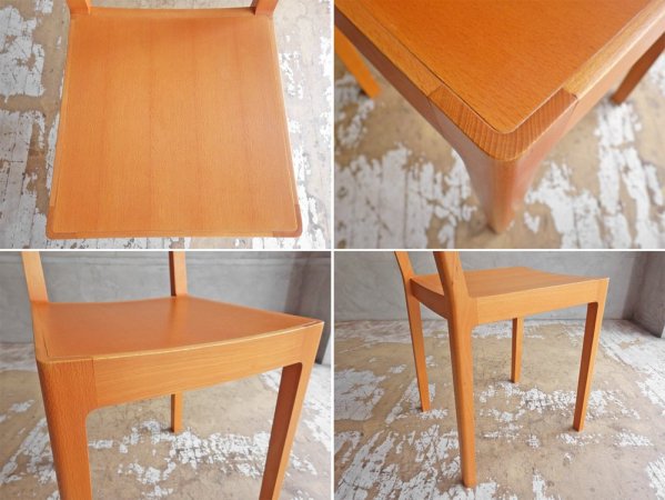 宮崎椅子製作所 R+R chair ダイニングチェア 小泉誠 ブナ材 グッドデザイン賞 板座 廃盤 ♪