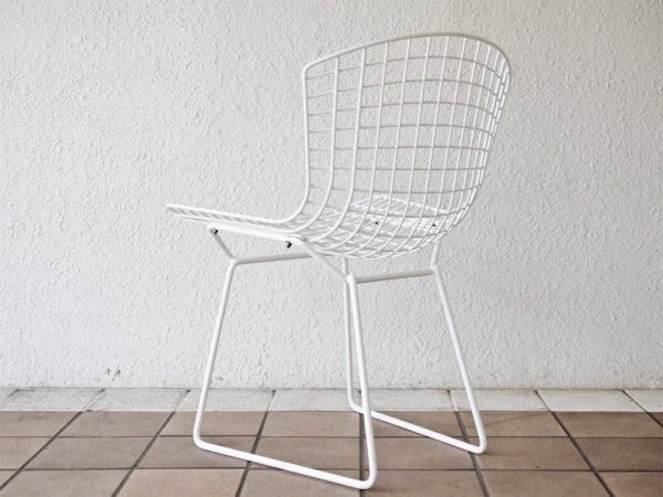 ノル Knoll 420 サイドチェア 420 Side chair ワイヤーチェア ホワイト ハリー・ベルトイア ミッドセンチュリー 名作椅子 定価￥107,800- ◇