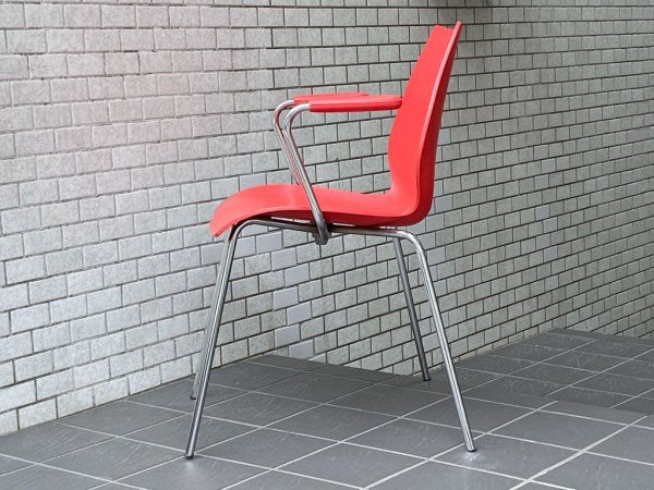 カルテル Kartell マウイ アームチェア Maui chair レッド ヴィコ・マジストレッティ スタッキングチェア イタリア A ■