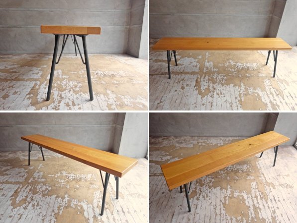 アクメファニチャー ACME Furniture グランビュー ベンチ GRANDVIEW BENCH オーク無垢材 インダストリアル 廃番タイプ ♪