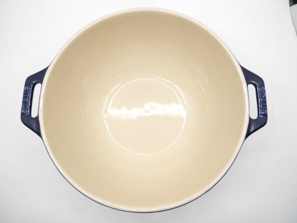 ストウブ STAUB 手付き サービングボウル サラダボウル Salad Bowl round ダークブルー 25cm ●