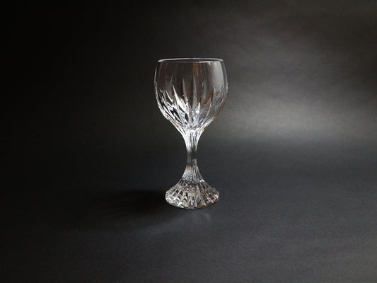 バカラ Baccarat マッセナ ワイングラス カットグラス クリスタルガラス フランス 定価￥27,500- B ◎