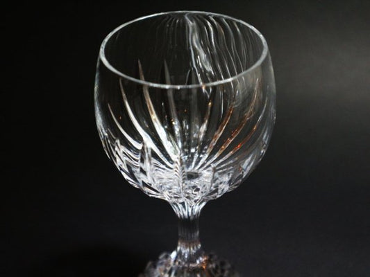 バカラ Baccarat マッセナ ワイングラス カットグラス クリスタルガラス フランス 定価￥27,500- A ◎