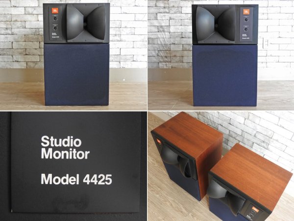 ジェイビーエル JBL 4425 2Wayスピーカーシステム ペアスピーカー 80sビンテージ オーディオ ●