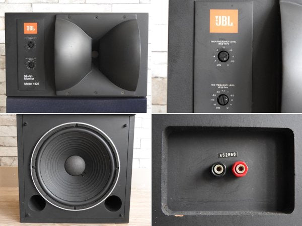 ジェイビーエル JBL 4425 2Wayスピーカーシステム ペアスピーカー 80sビンテージ オーディオ ●