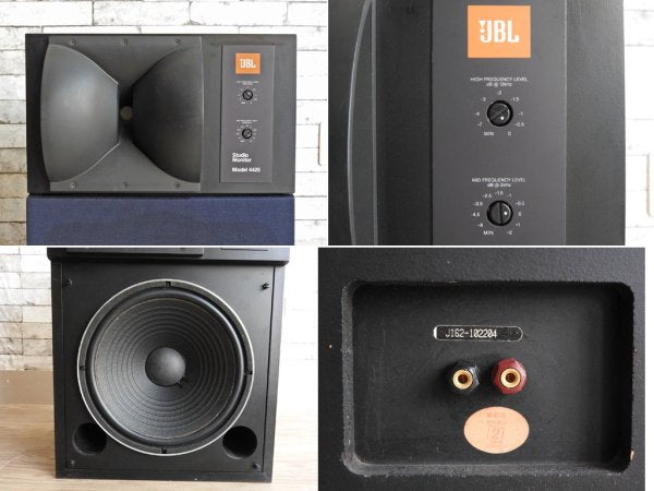 ジェイビーエル JBL 4425 2Wayスピーカーシステム ペアスピーカー 80sビンテージ オーディオ ●