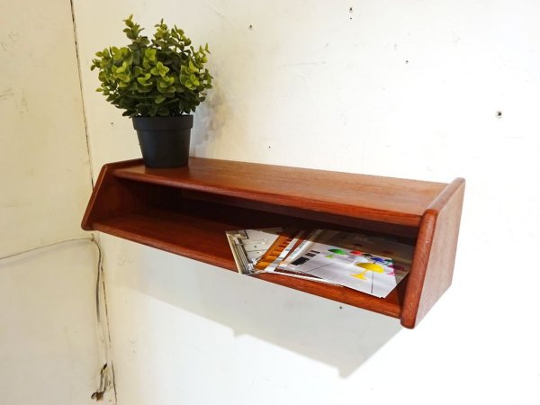 アクセル キャスゴー Aksel Kjersgaard  ウォール シェルフ Wall shelf チーク材 デンマーク  ビンテージ  ウォールラック Wall rack★