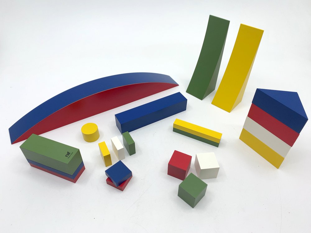 ネフ Naef Spielkultur バウハウス バウスピール Bauhaus Bauspiel アルマ・ジートホフ・ブッシャー 積み木 知育玩具 箱付き スイス ●