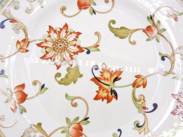 ウェッジウッド WEDGWOOD オベロン oberon 白磁プレート 20cm デザート皿 旧刻印 ボーンチャイナ BONE CHINA 廃番品 英国 F ◇