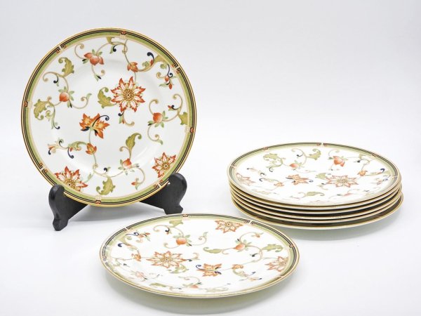 ウェッジウッド WEDGWOOD オベロン oberon 白磁プレート 20cm デザート皿 旧刻印 ボーンチャイナ BONE CHINA 廃番品 英国 F ◇