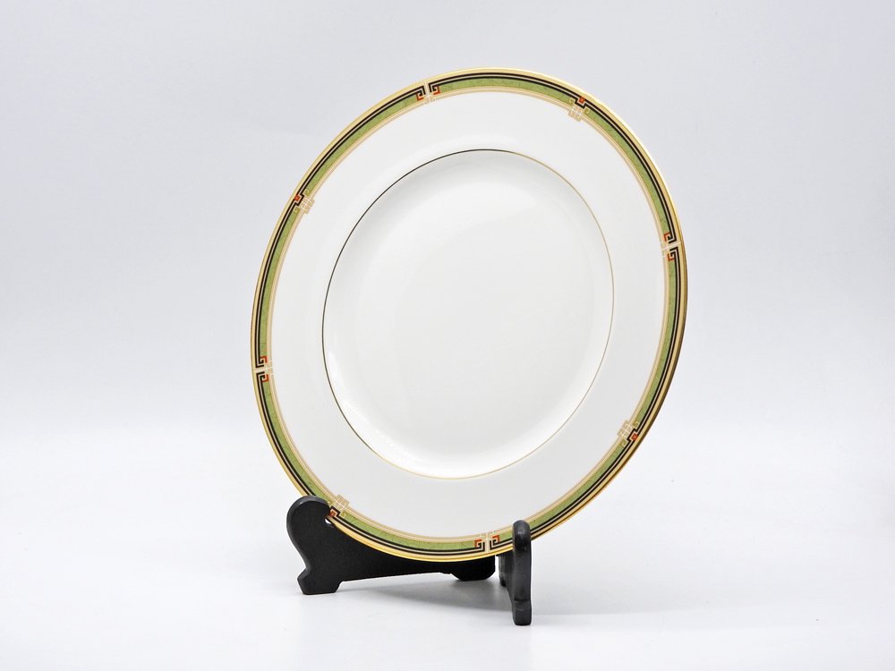 ウェッジウッド WEDGWOOD オベロン oberon 白磁プレート 27cm ディナー皿 大皿 旧刻印 ボーンチャイナ BONE CHINA 廃番品 英国 G ♪