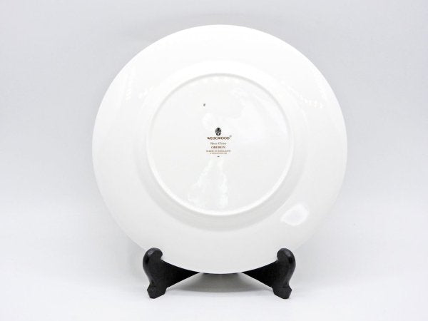 ウェッジウッド WEDGWOOD オベロン oberon 白磁プレート 27cm ディナー皿 大皿 旧刻印 ボーンチャイナ BONE CHINA 廃番品 英国 G ♪