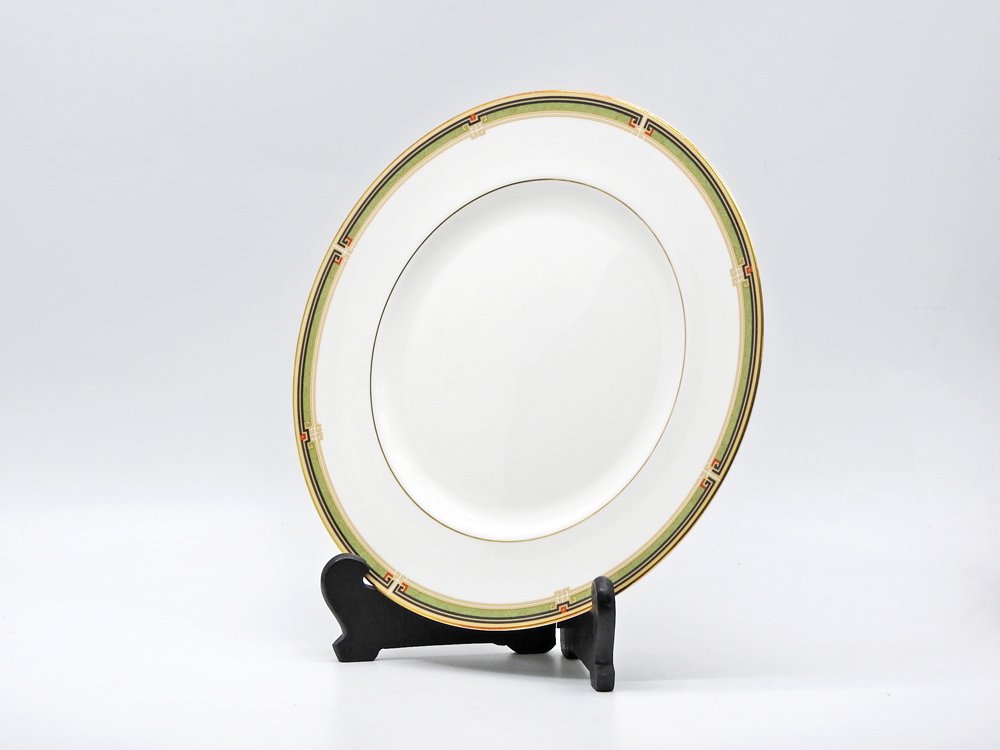 ウェッジウッド WEDGWOOD オベロン oberon 白磁プレート 27cm ディナー皿 大皿 旧刻印 ボーンチャイナ BONE CHINA 廃番品 英国 H ♪