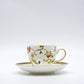 ウェッジウッド WEDGWOOD オベロン oberon 白磁カップ＆ソーサー C/S 旧刻印 ボーンチャイナ BONE CHINA 廃番品 英国 D ◇